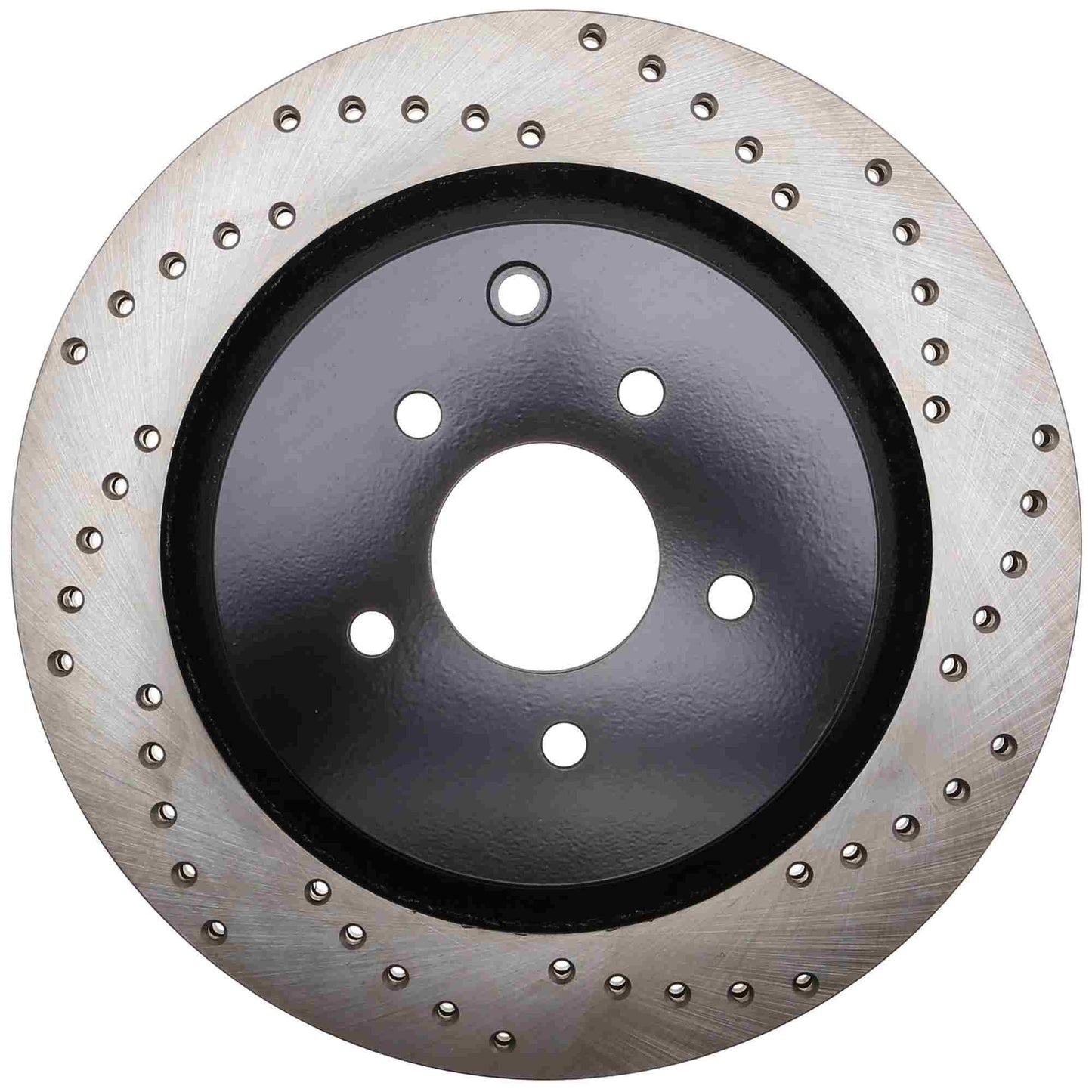 StopTech Sport Cross Drilled Brake Rotor; Rear Left