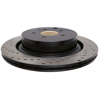 StopTech Sport Cross Drilled Brake Rotor; Rear Right