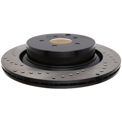 StopTech Sport Cross Drilled Brake Rotor; Rear Right