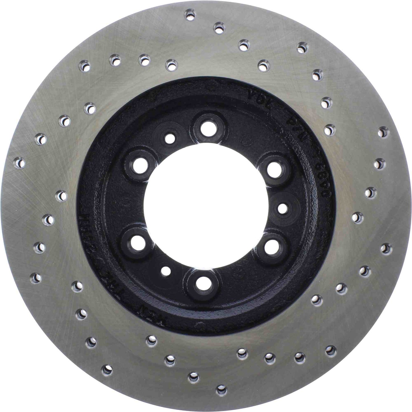 StopTech Sport Cross Drilled Brake Rotor; Front Right