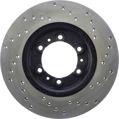 StopTech Sport Cross Drilled Brake Rotor; Front Right