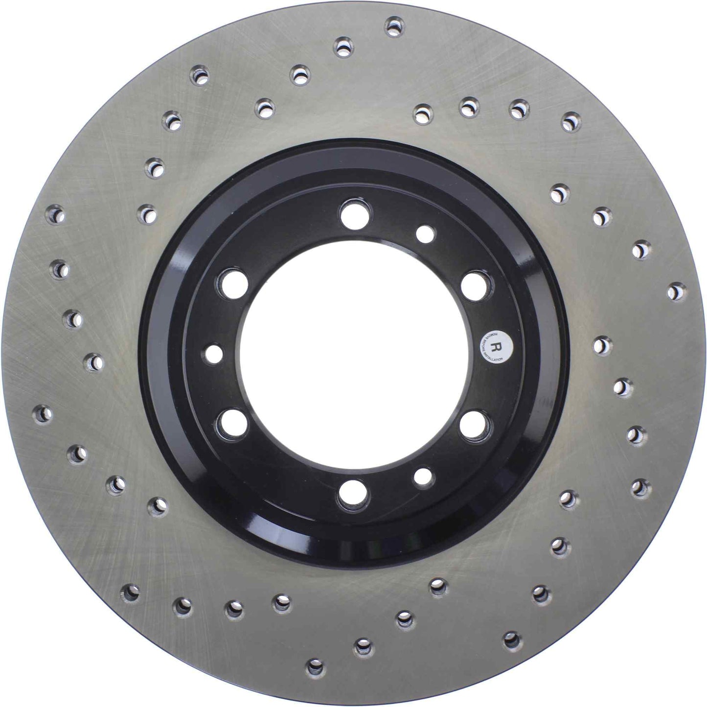 StopTech Sport Cross Drilled Brake Rotor; Front Right