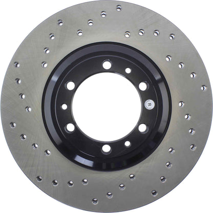 StopTech Sport Cross Drilled Brake Rotor; Front Right