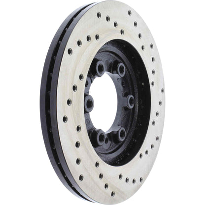 StopTech Sport Cross Drilled Brake Rotor; Front Right