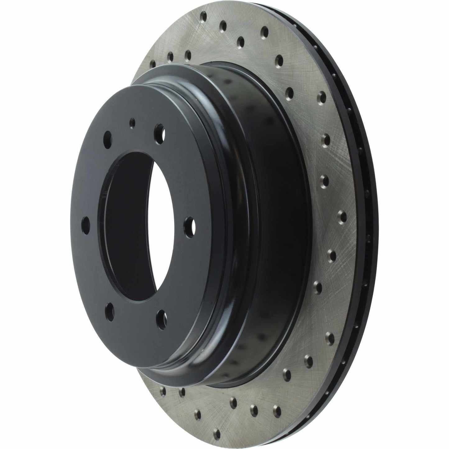 StopTech Sport Cross Drilled Brake Rotor; Rear Left