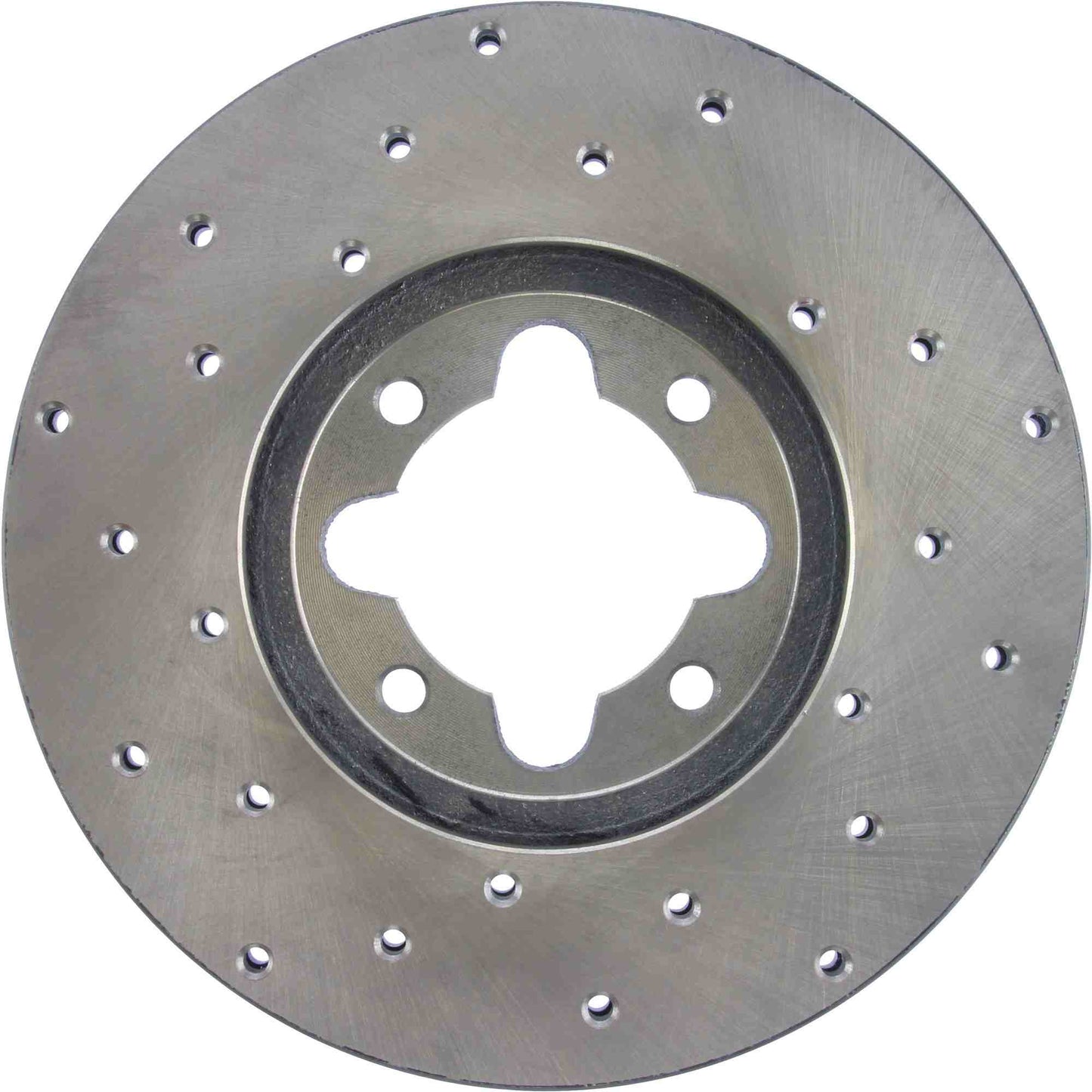 StopTech Sport Cross Drilled Brake Rotor; Front Left