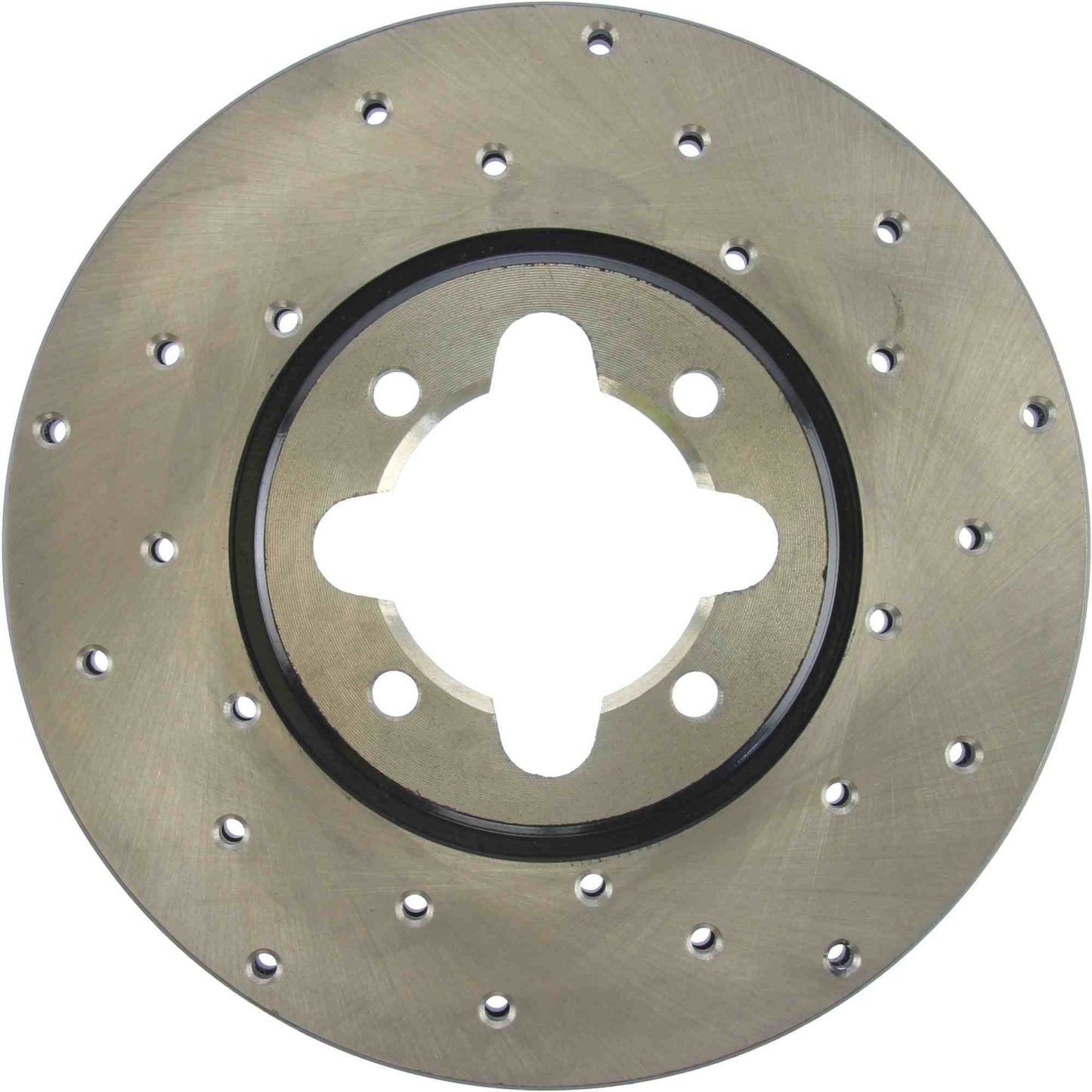 StopTech Sport Cross Drilled Brake Rotor; Front Left