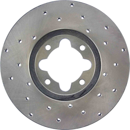 StopTech Sport Cross Drilled Brake Rotor; Front Right