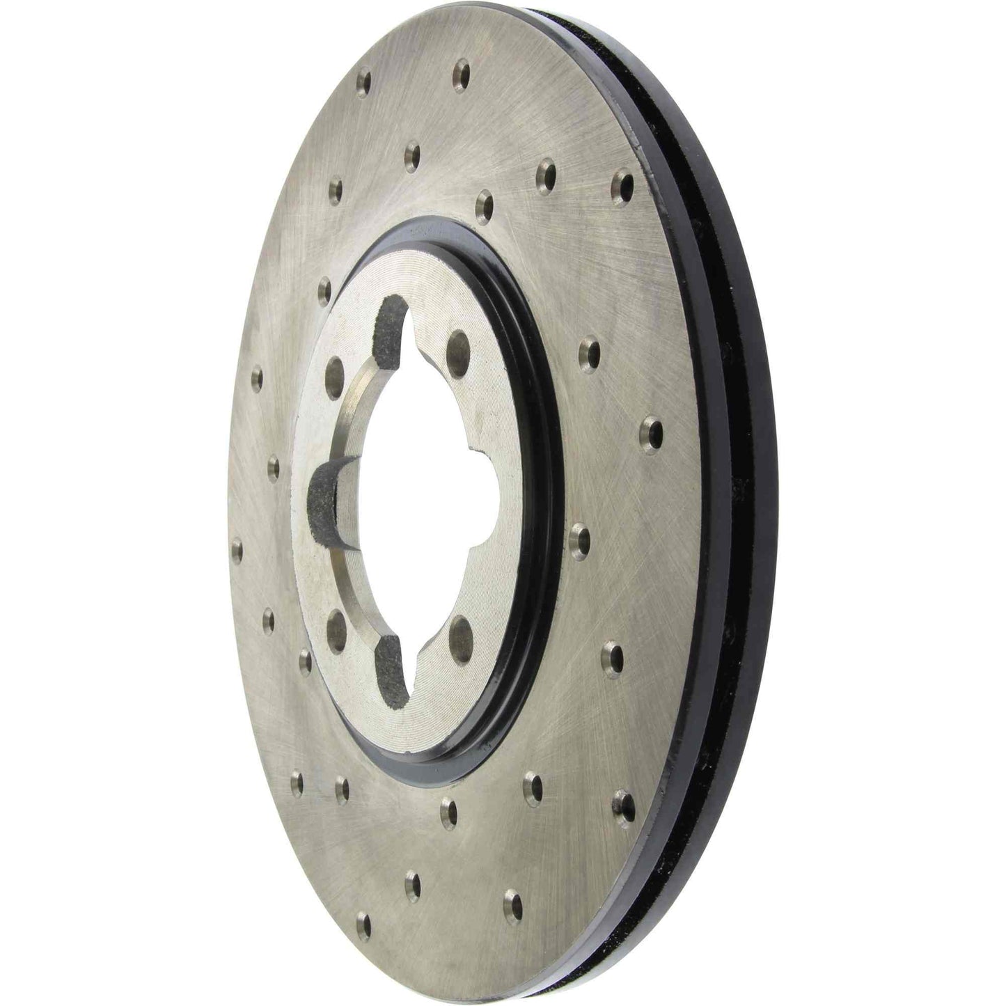 StopTech Sport Cross Drilled Brake Rotor; Front Right