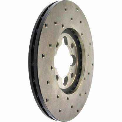 StopTech Sport Cross Drilled Brake Rotor; Front Right