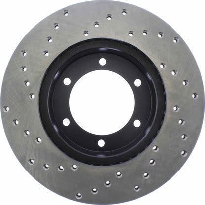 StopTech Sport Cryo Cross Drilled Brake Rotor; Front Left