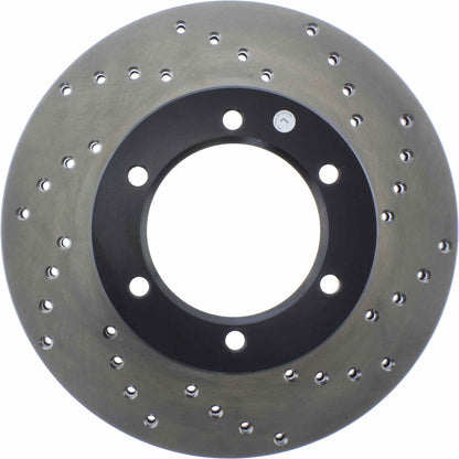 StopTech Sport Cryo Cross Drilled Brake Rotor; Front Left