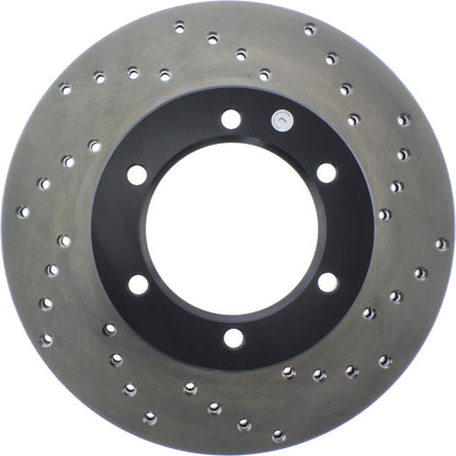 StopTech Sport Cryo Cross Drilled Brake Rotor; Front Left