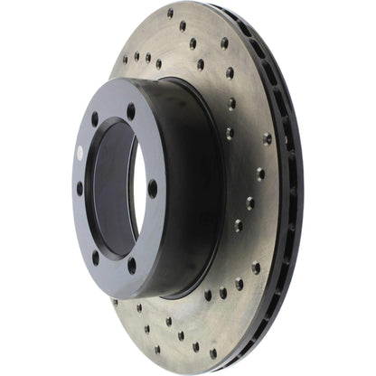 StopTech Sport Cryo Cross Drilled Brake Rotor; Front Left
