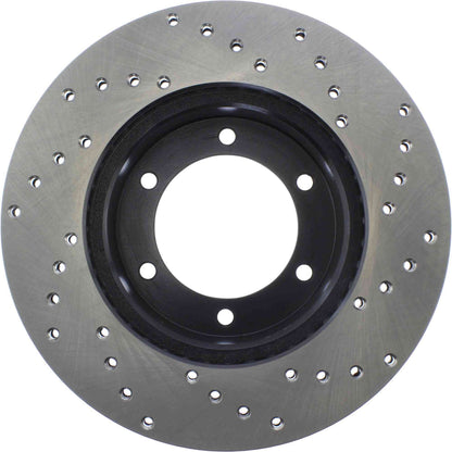 StopTech Sport Cryo Cross Drilled Brake Rotor; Front Right