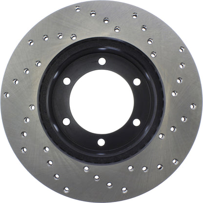 StopTech Sport Cryo Cross Drilled Brake Rotor; Front Right