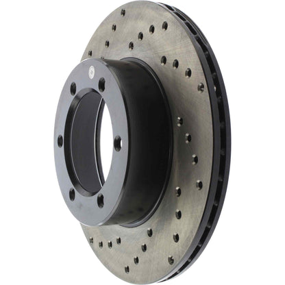 StopTech Sport Cryo Cross Drilled Brake Rotor; Front Right