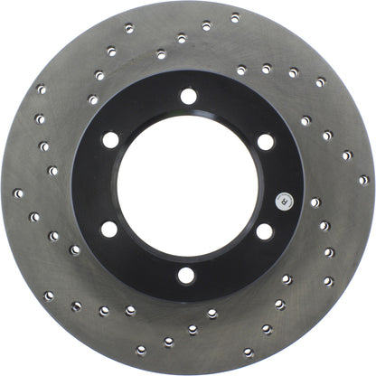 StopTech Sport Cross Drilled Brake Rotor; Front Right