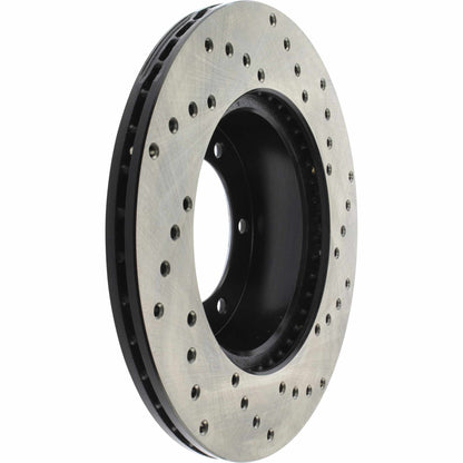 StopTech Sport Cross Drilled Brake Rotor; Front Right