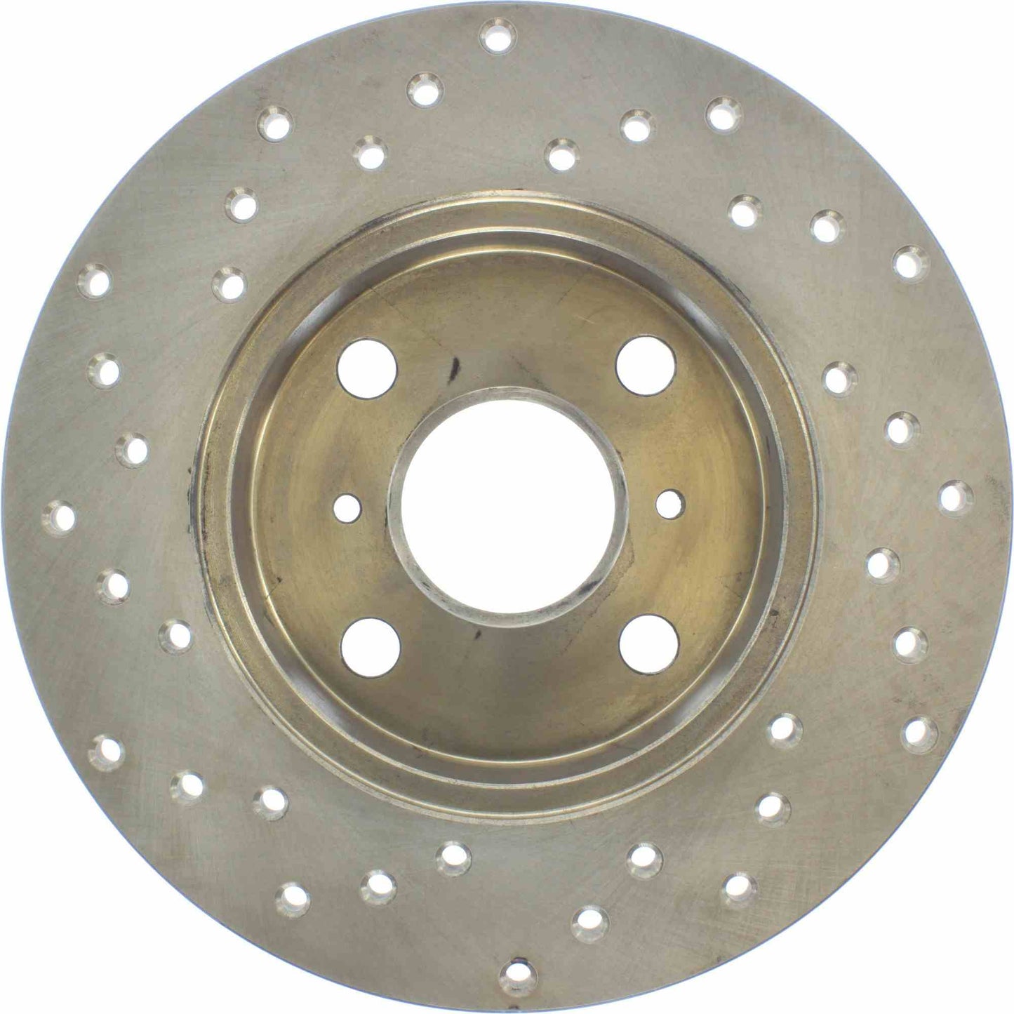 StopTech Sport Cross Drilled Brake Rotor; Rear Left