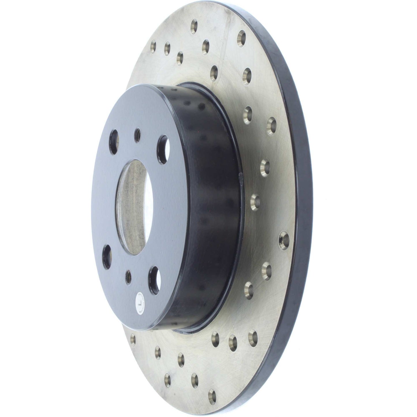 StopTech Sport Cross Drilled Brake Rotor; Rear Left