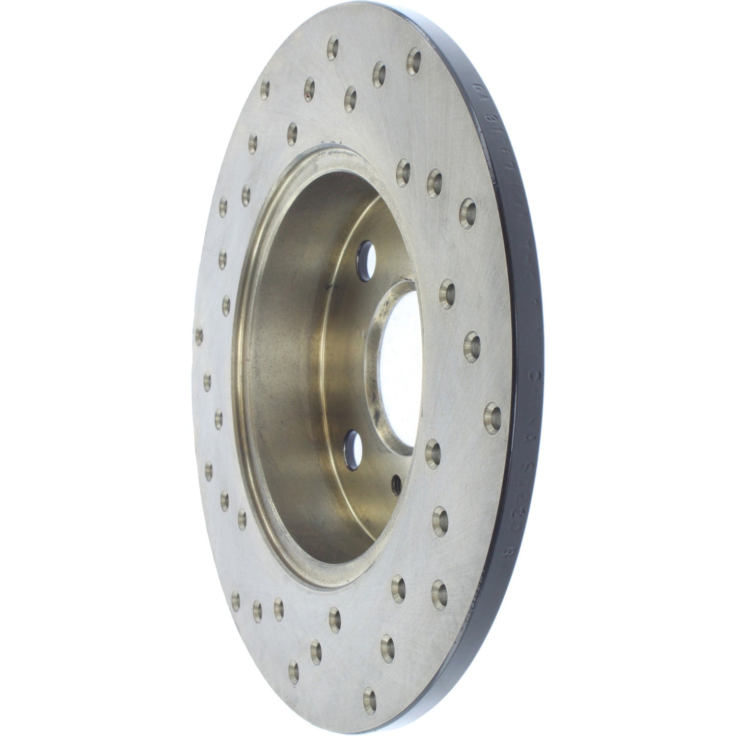 StopTech Sport Cross Drilled Brake Rotor; Rear Left