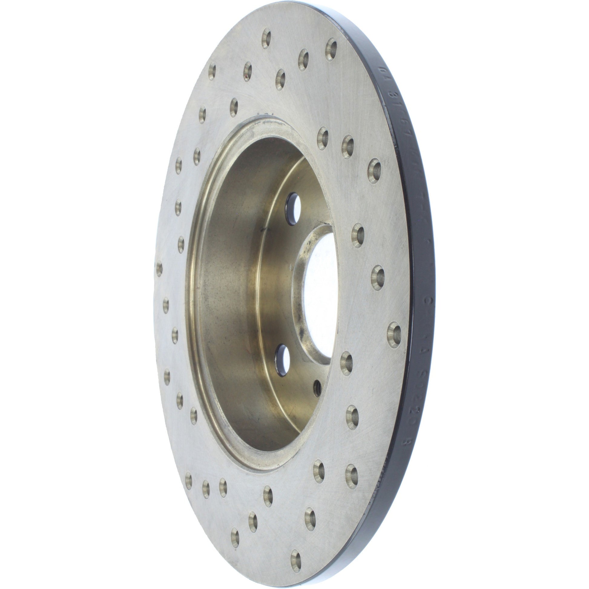 StopTech Sport Cross Drilled Brake Rotor; Rear Left