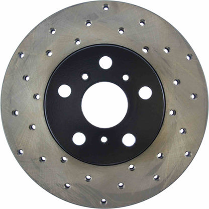 StopTech 90-91 Toyota Celica GT/GT-S Drilled Front Right Rotor 128.44064R