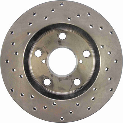 StopTech 90-95 Toyota MR2/MR2 Spyder (Exc Turbo)/90-91 MR2 Turbo Drilled Front Left Rotor 128.44069L