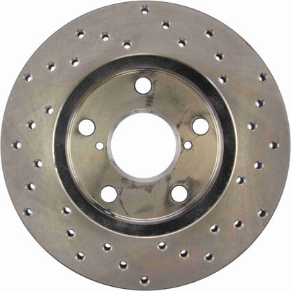 StopTech 90-95 Toyota MR2/MR2 Spyder (Exc Turbo)/90-91 MR2 Turbo Drilled Front Right Rotor 128.44069R
