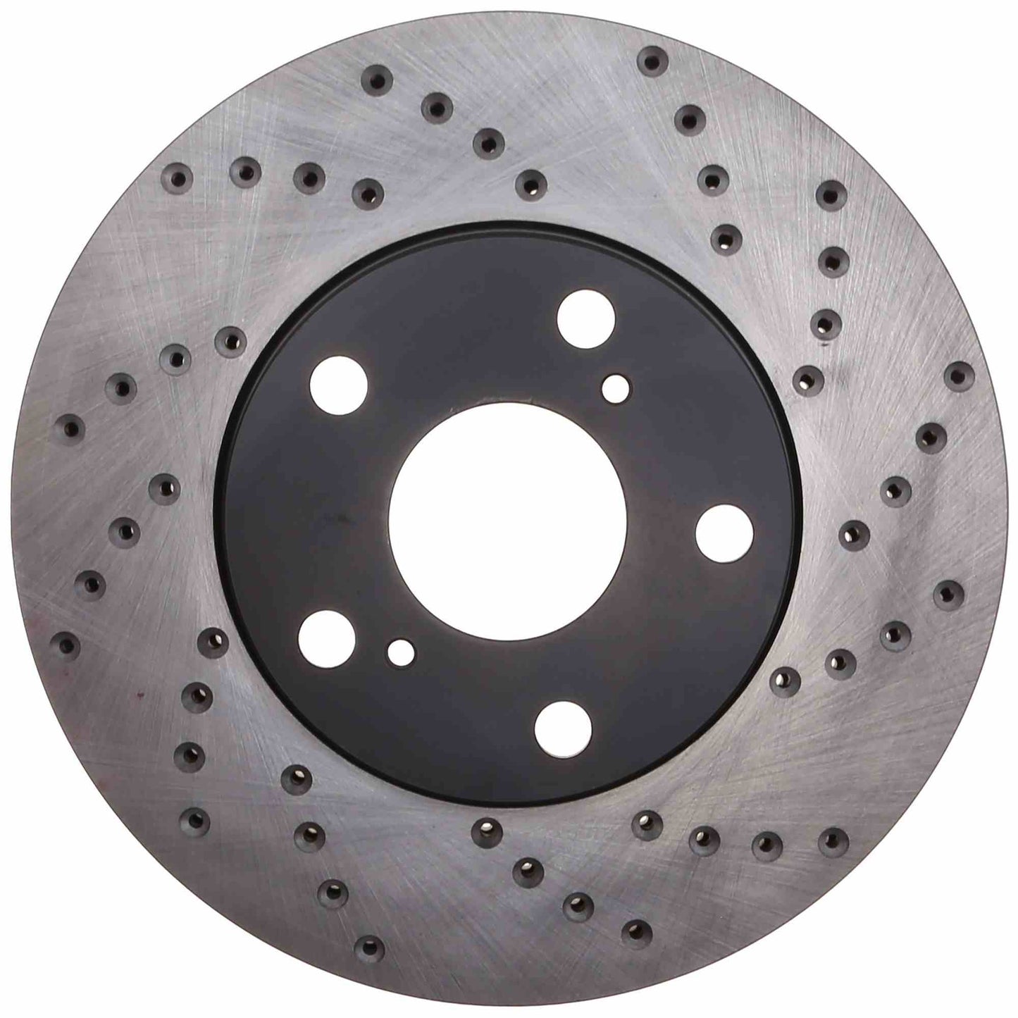 StopTech Sport Cross Drilled Brake Rotor; Front Left