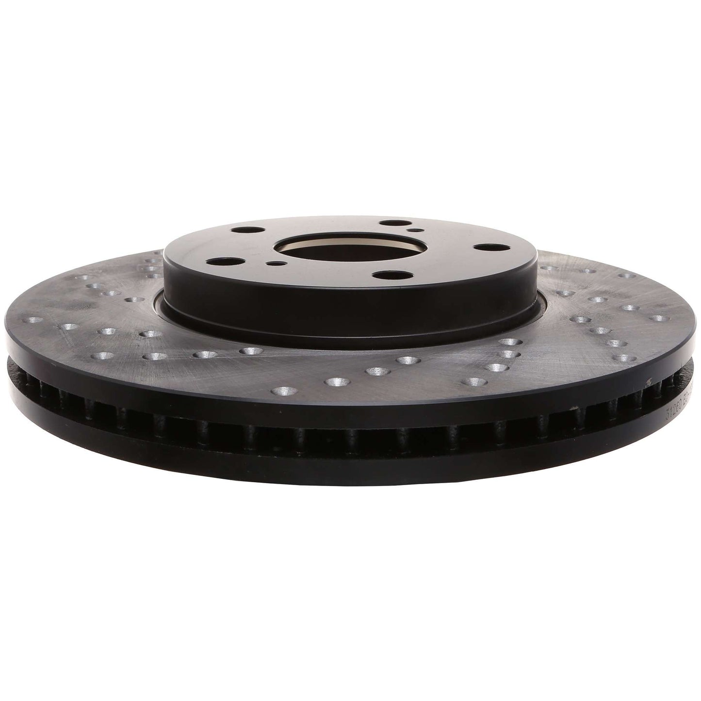 StopTech Sport Cross Drilled Brake Rotor; Front Right