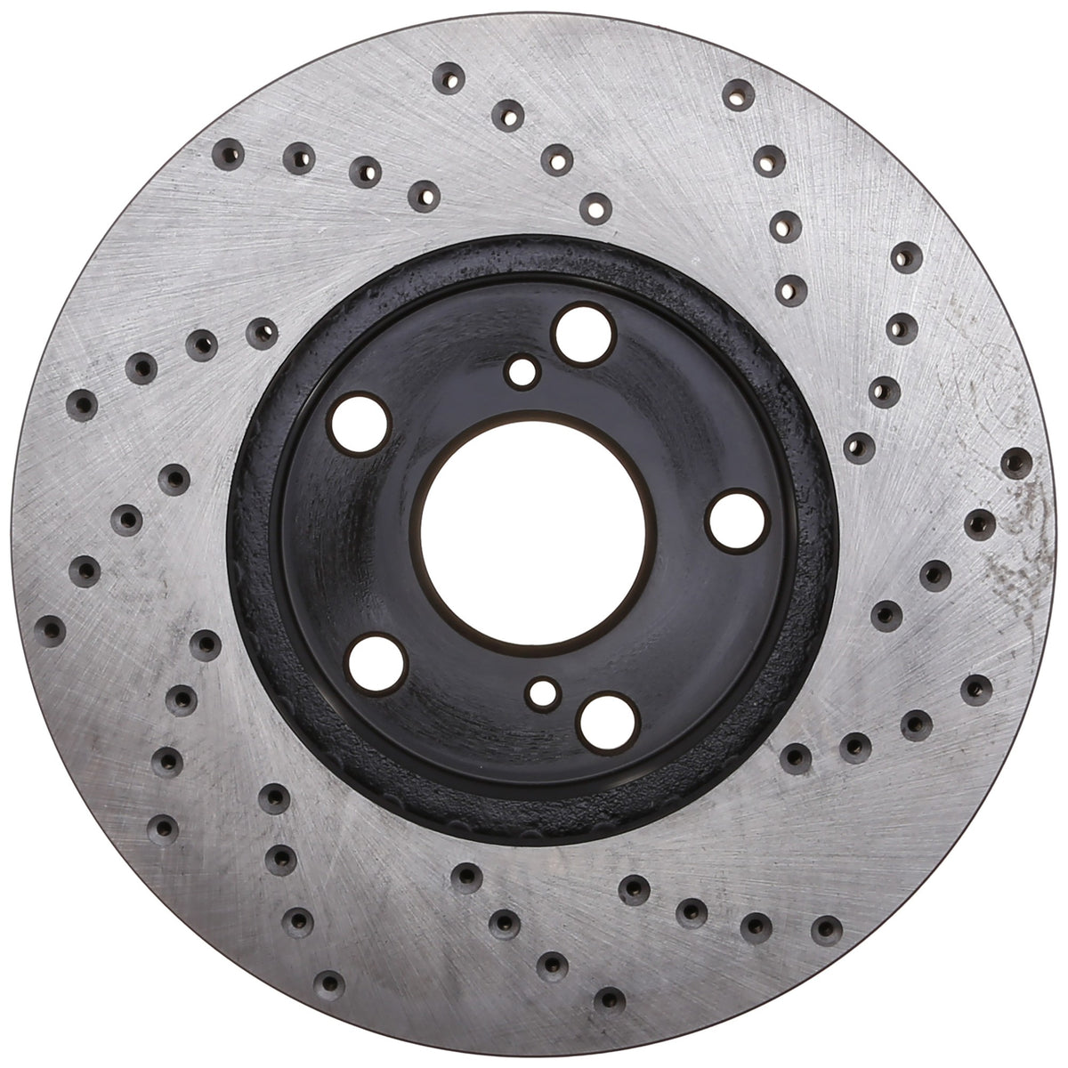 StopTech Sport Cross Drilled Brake Rotor; Front Right