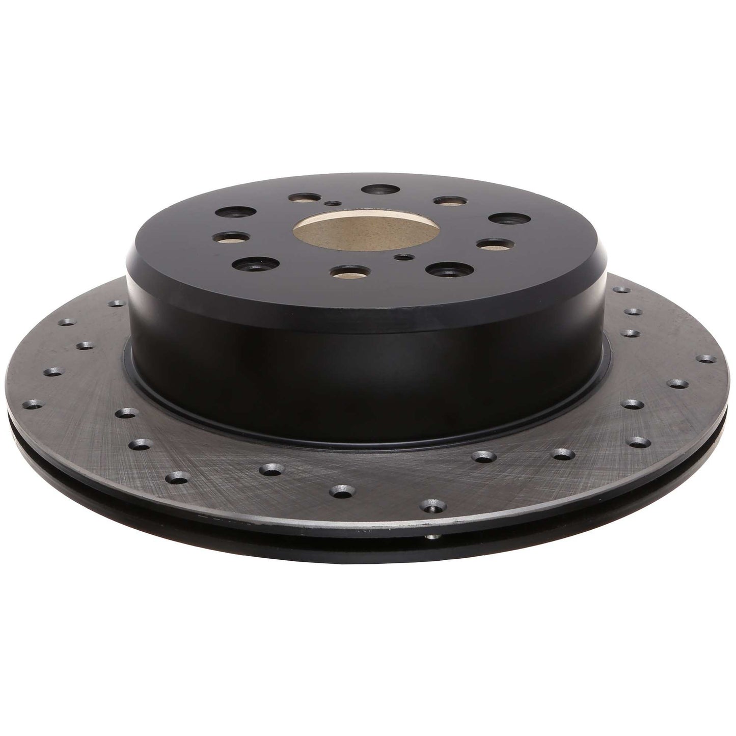 StopTech Sport Cross Drilled Brake Rotor; Rear Left
