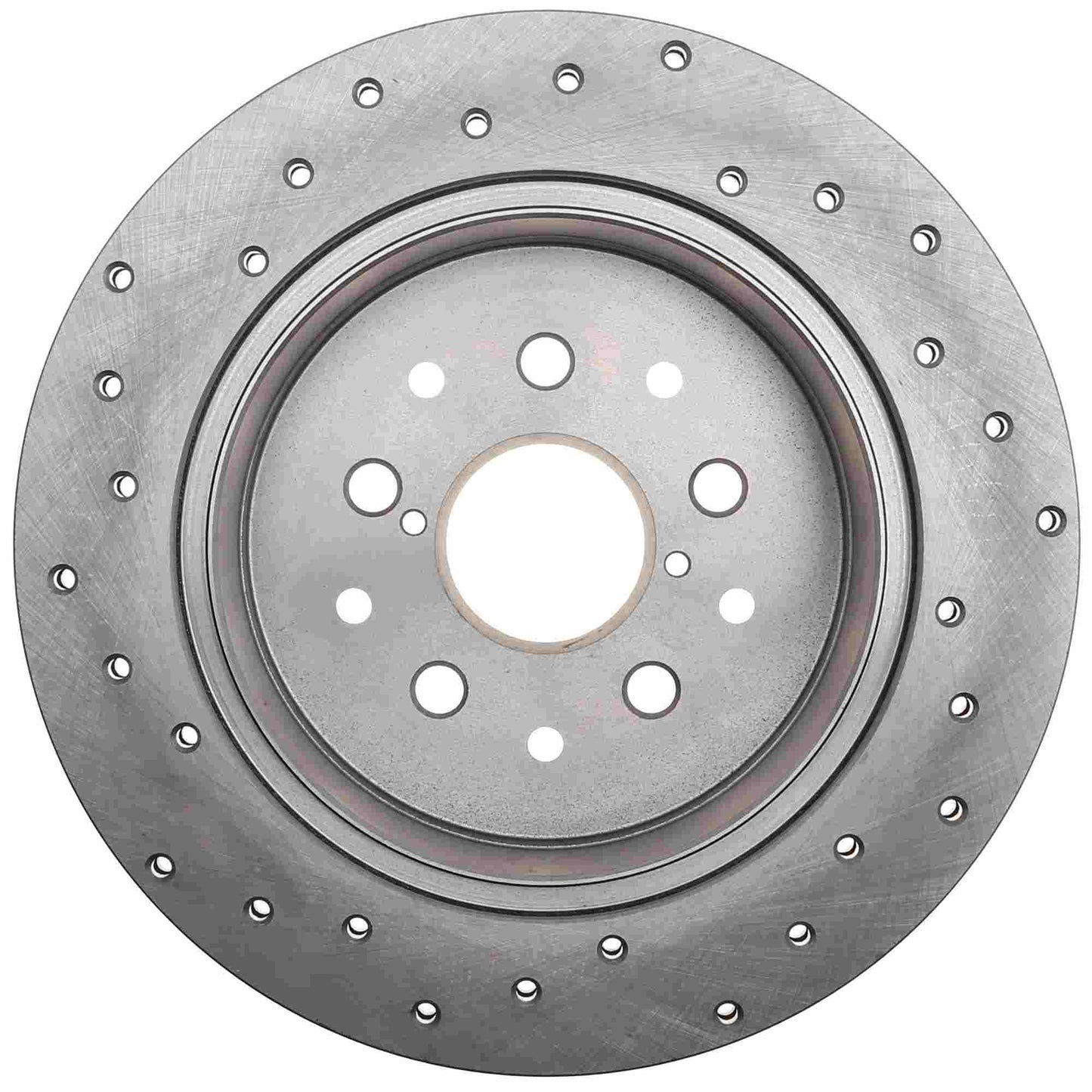StopTech Sport Cross Drilled Brake Rotor; Rear Left