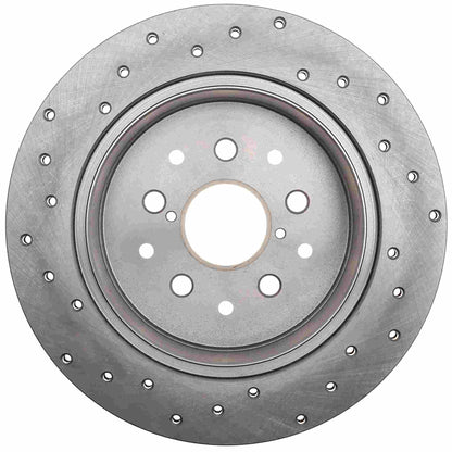 StopTech Sport Cross Drilled Brake Rotor; Rear Left