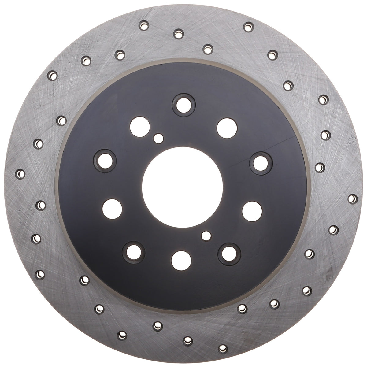 StopTech Sport Cross Drilled Brake Rotor; Rear Left