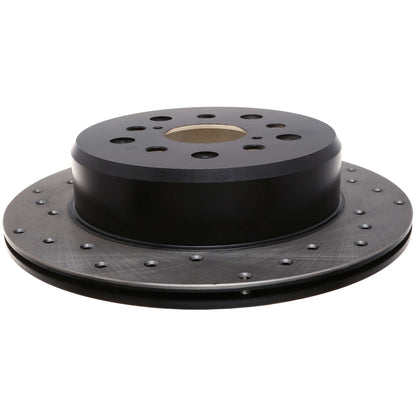 StopTech Sport Cross Drilled Brake Rotor; Rear Right