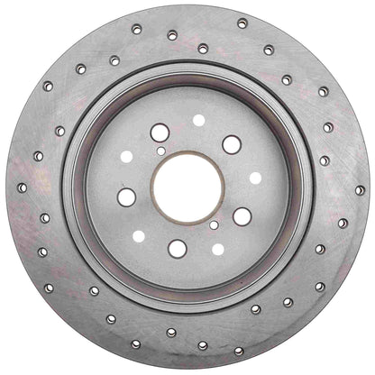 StopTech Sport Cross Drilled Brake Rotor; Rear Right