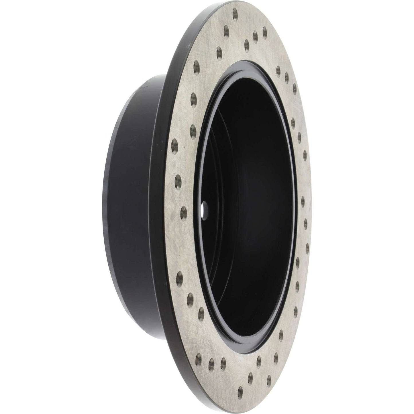 StopTech Sport Cross Drilled Brake Rotor; Rear Left