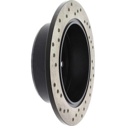 StopTech Sport Cross Drilled Brake Rotor; Rear Left