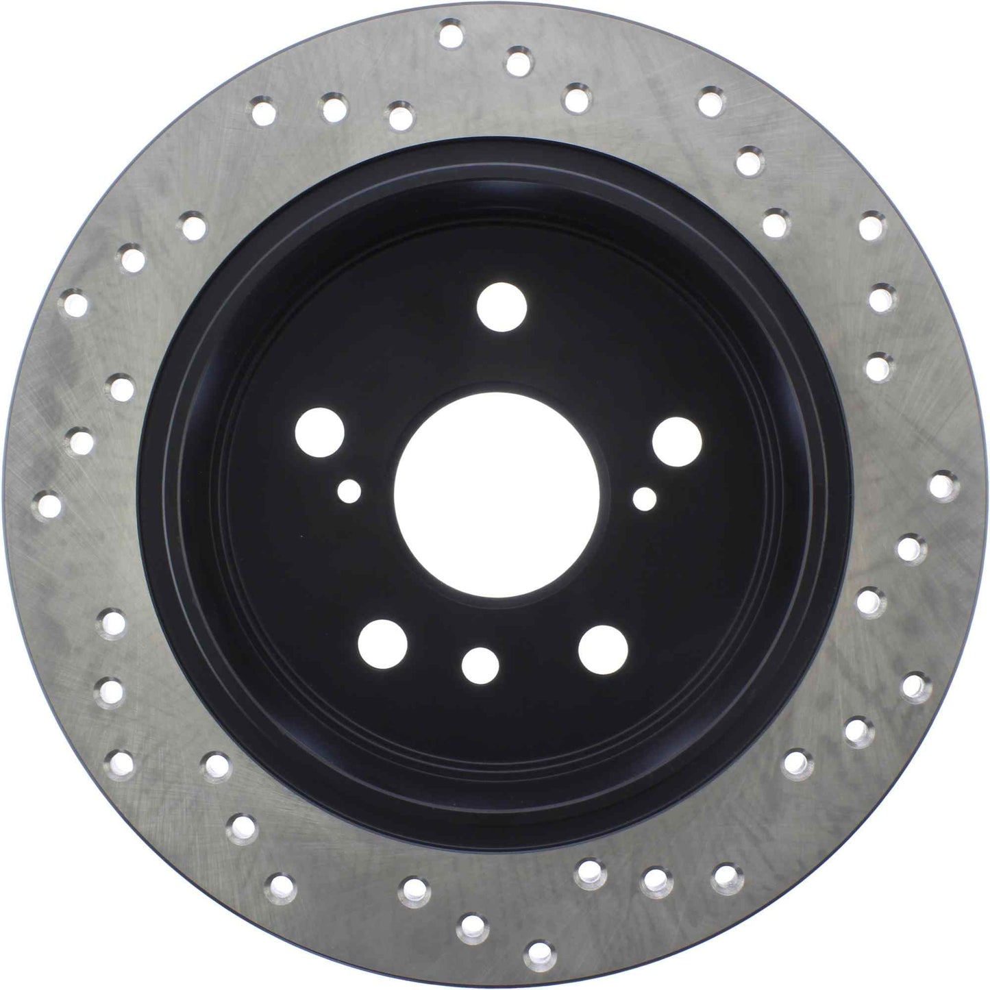 StopTech Sport Cross Drilled Brake Rotor; Rear Right