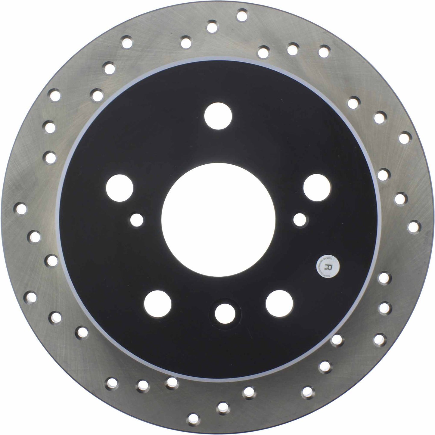 StopTech Sport Cross Drilled Brake Rotor; Rear Right