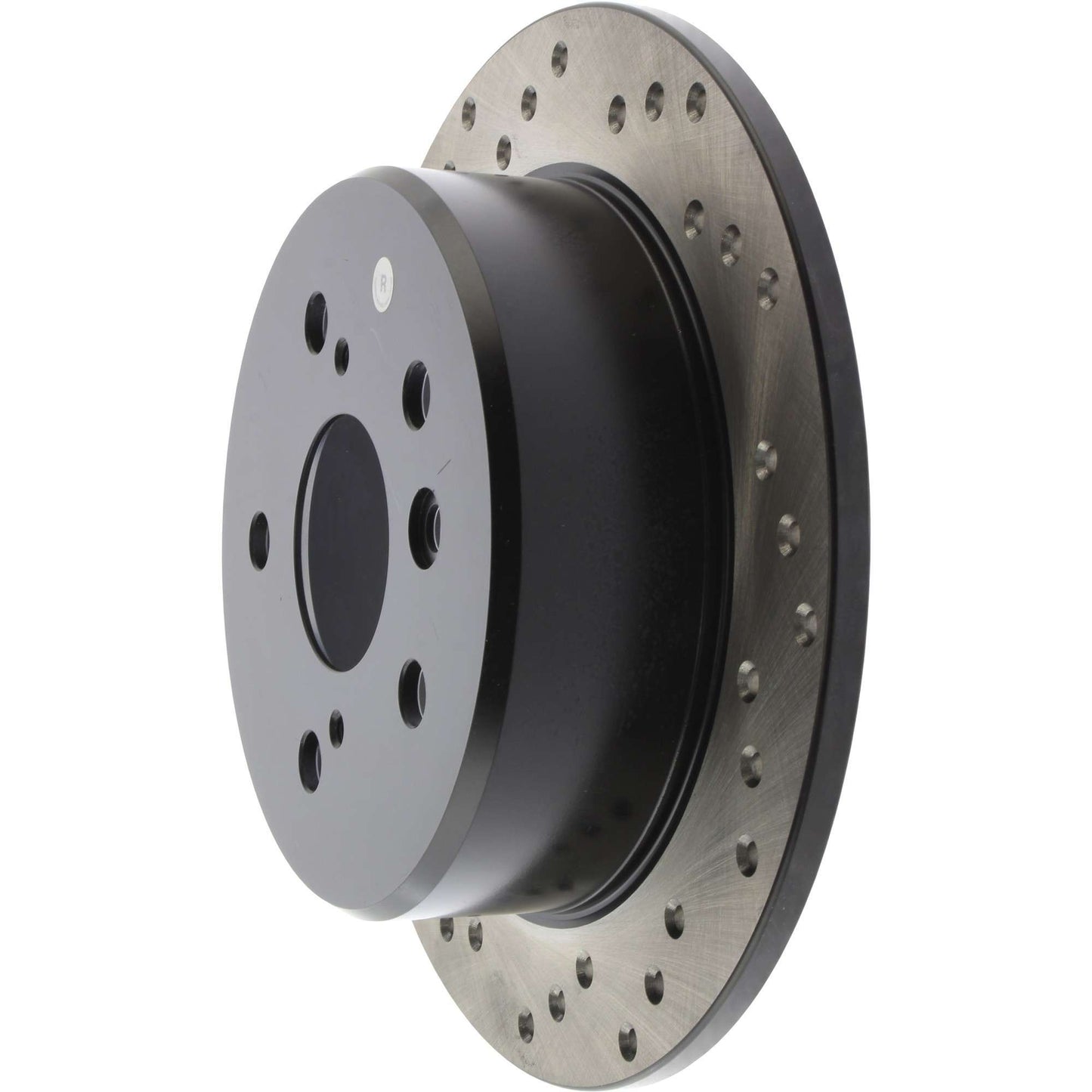 StopTech Sport Cross Drilled Brake Rotor; Rear Right