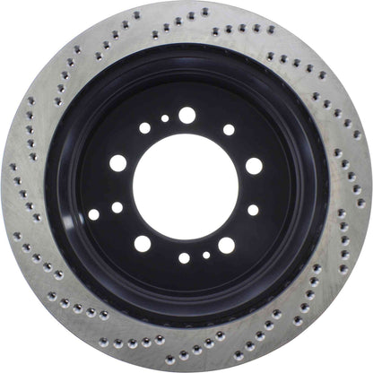 StopTech Sport Cryo Cross Drilled Brake Rotor; Rear Left