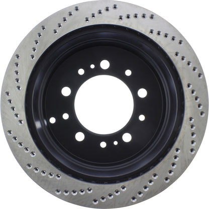 StopTech Sport Cryo Cross Drilled Brake Rotor; Rear Left