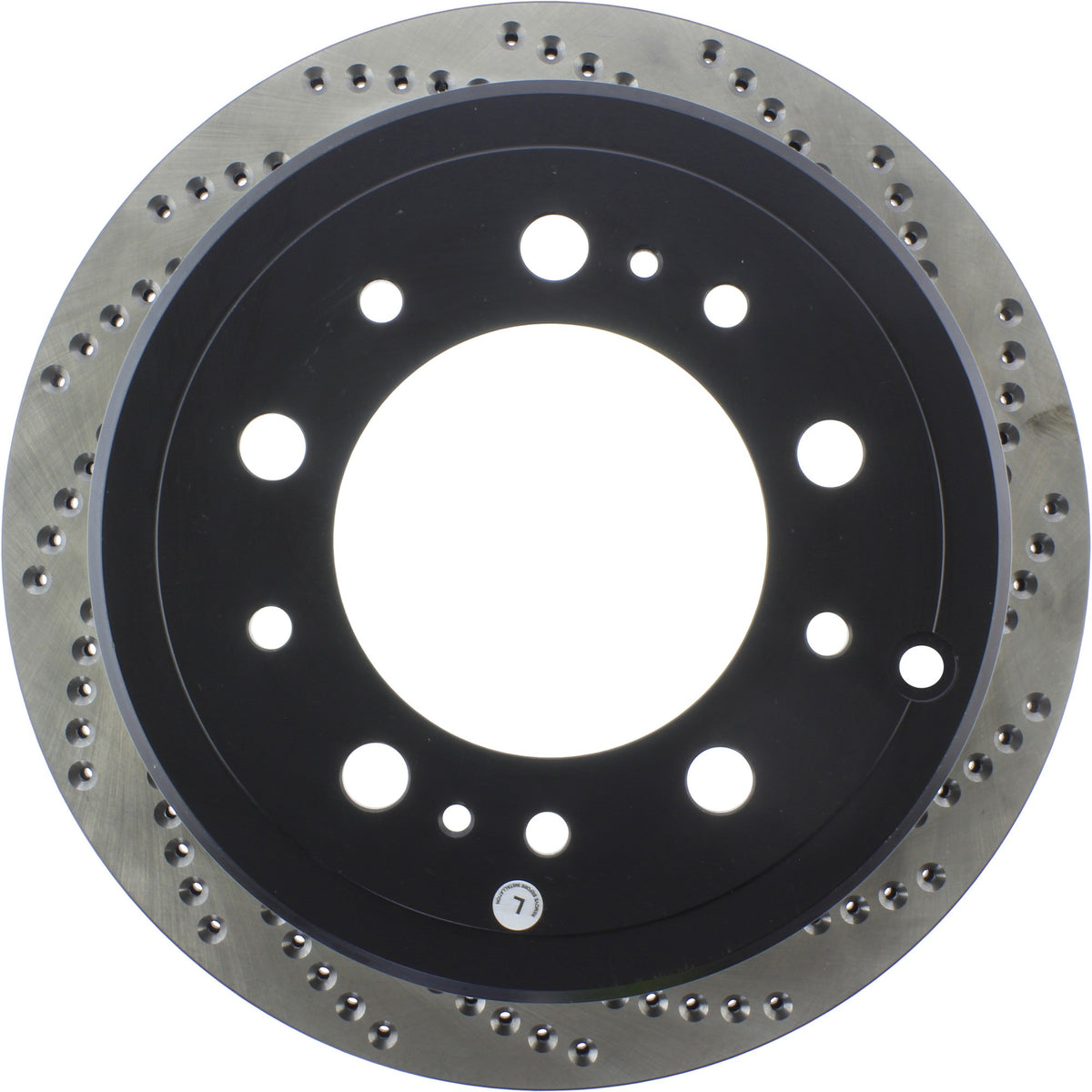 StopTech Sport Cryo Cross Drilled Brake Rotor; Rear Left