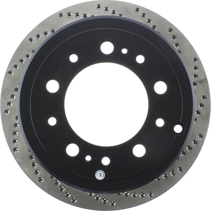 StopTech Sport Cryo Cross Drilled Brake Rotor; Rear Left