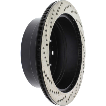 StopTech Sport Cryo Cross Drilled Brake Rotor; Rear Left