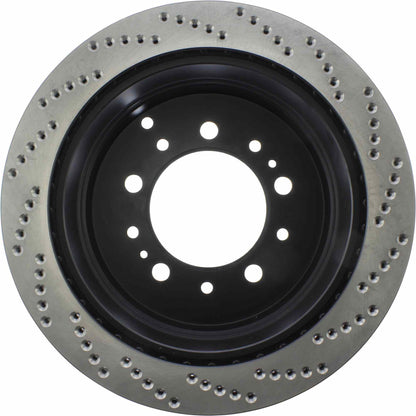 StopTech Sport Cryo Cross Drilled Brake Rotor; Rear Right